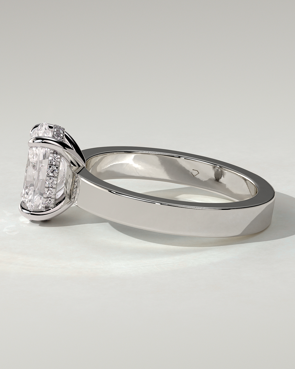 Nikita Solitaire Oval Ring