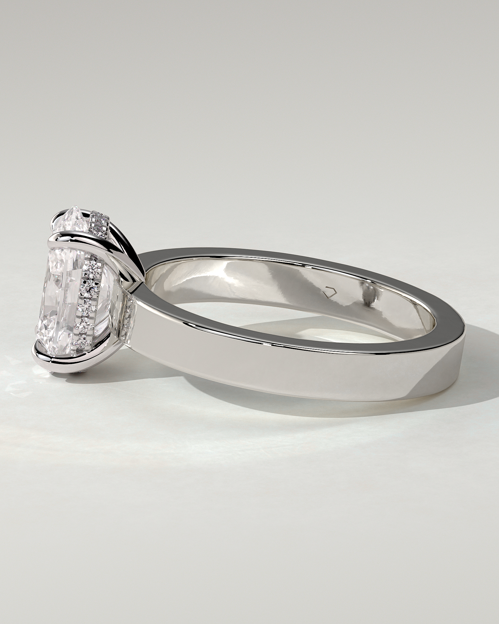 Nikita Solitaire Oval Ring