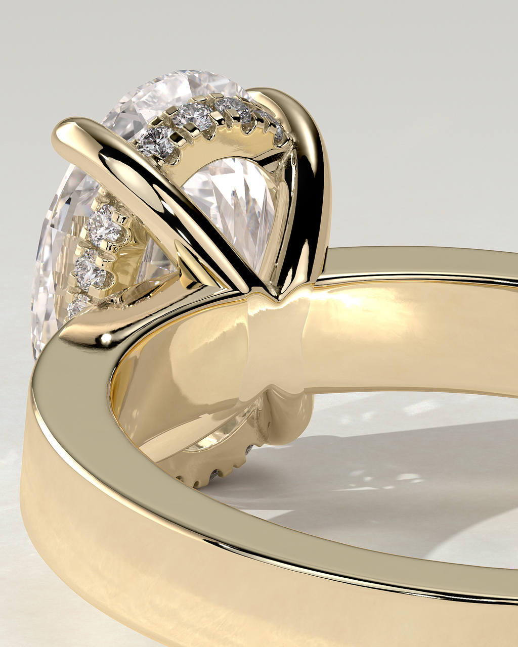 Nikita Solitaire Oval Ring