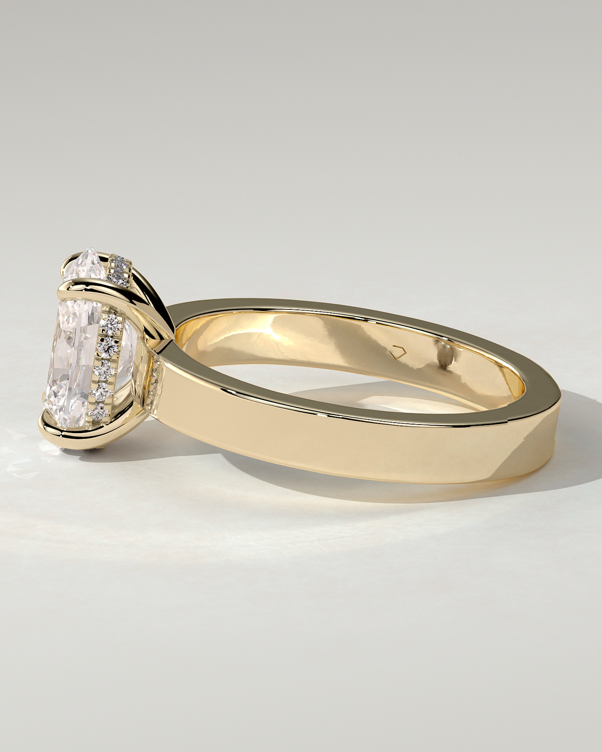 Nikita Solitaire Oval Ring