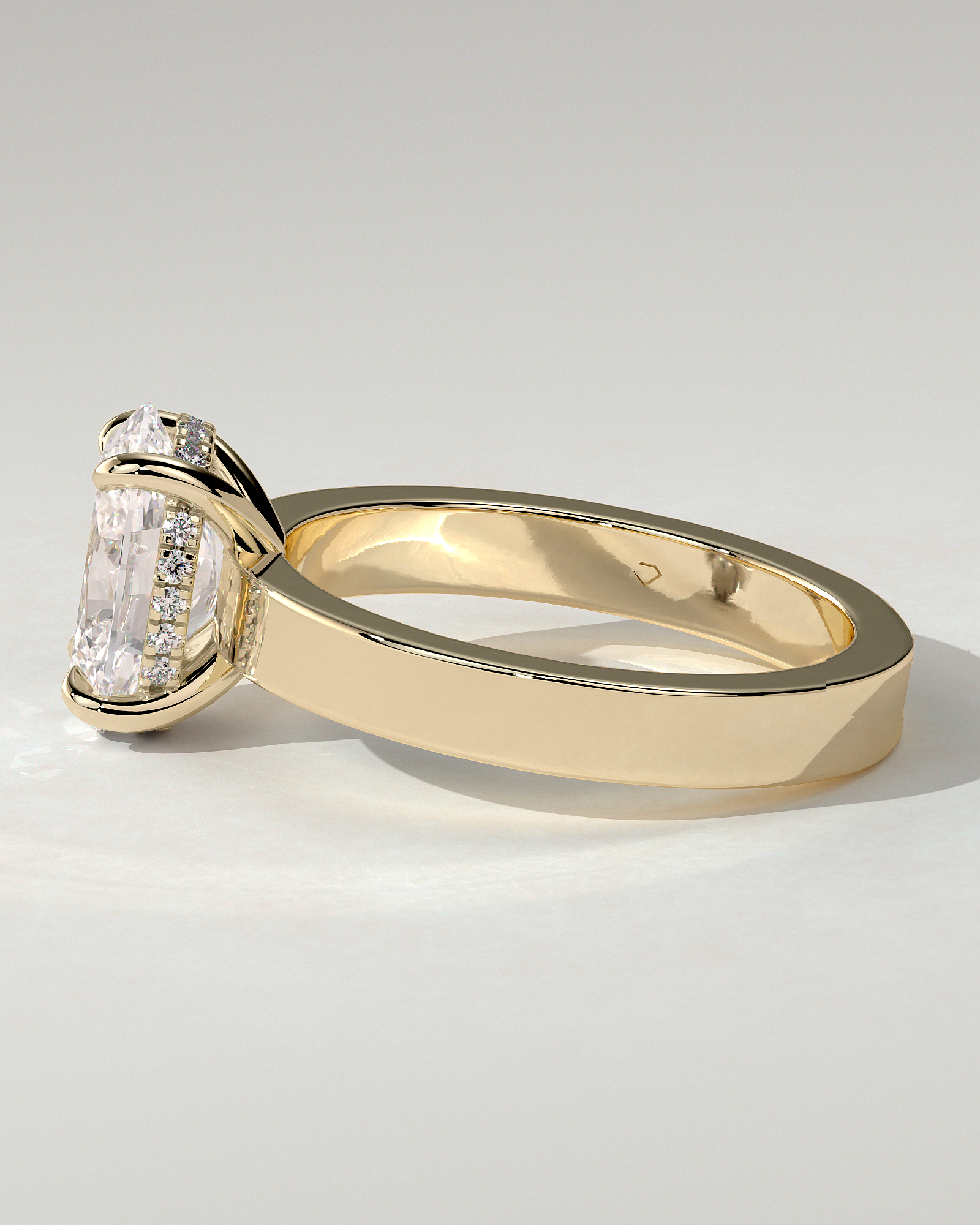 Nikita Solitaire Oval Ring