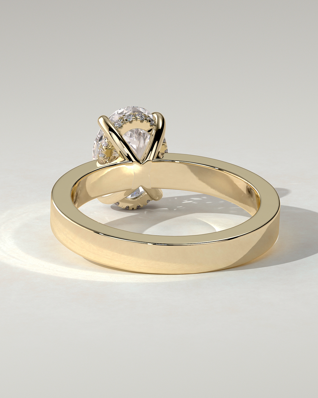Nikita Solitaire Oval Ring