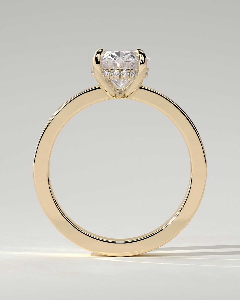 Nikita Solitaire Oval Ring
