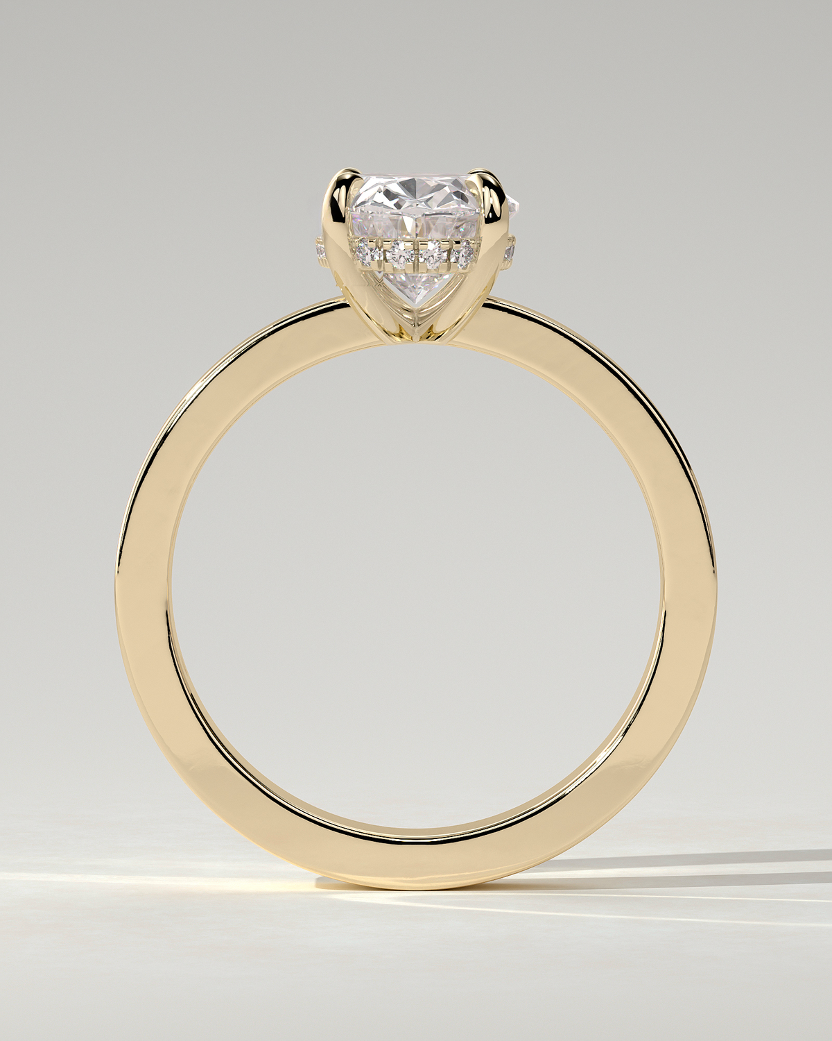Nikita Solitaire Oval Ring