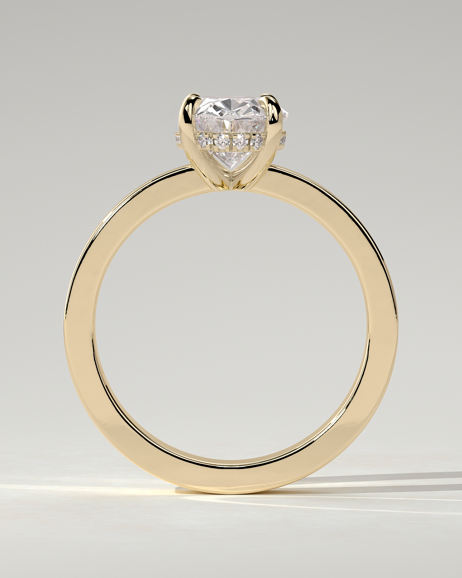 Nikita Solitaire Oval Ring