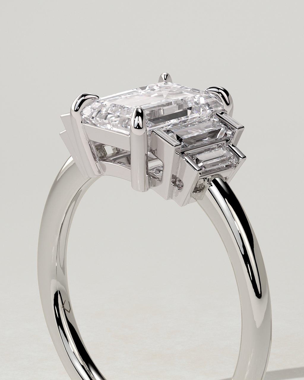 Nina Trilogy Emerald Ring