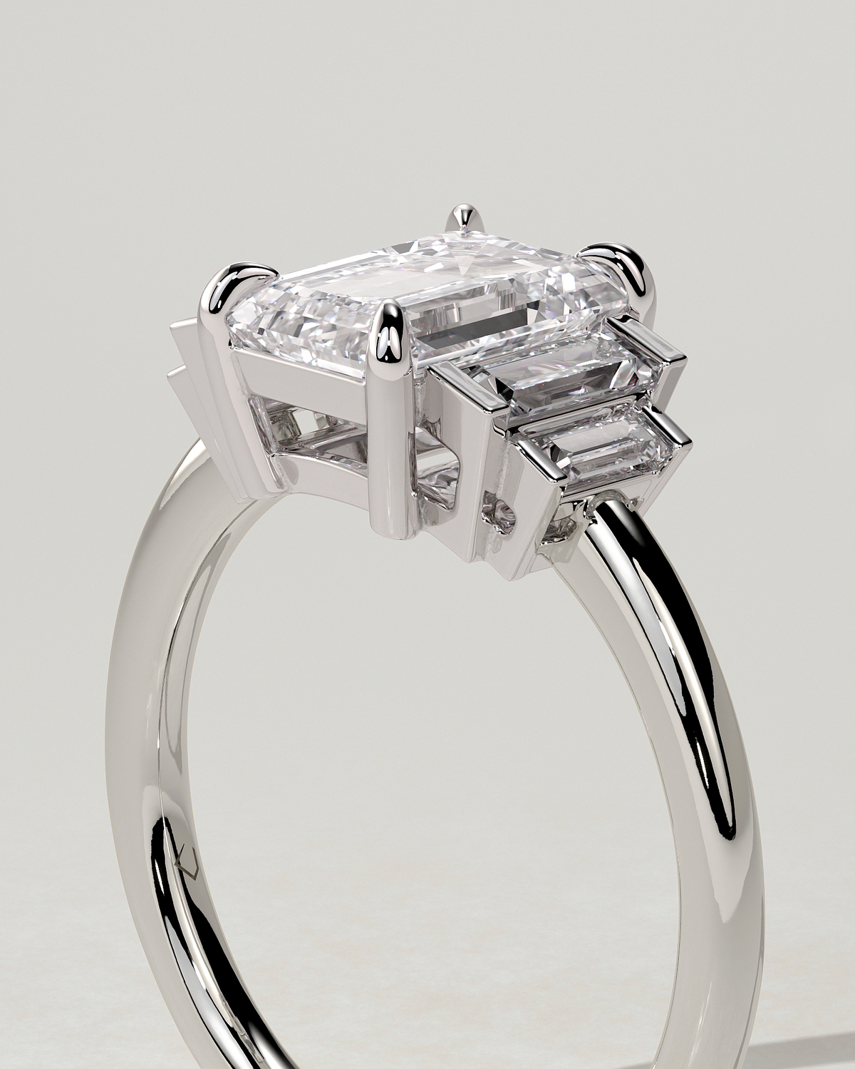 Nina Trilogy Emerald Ring