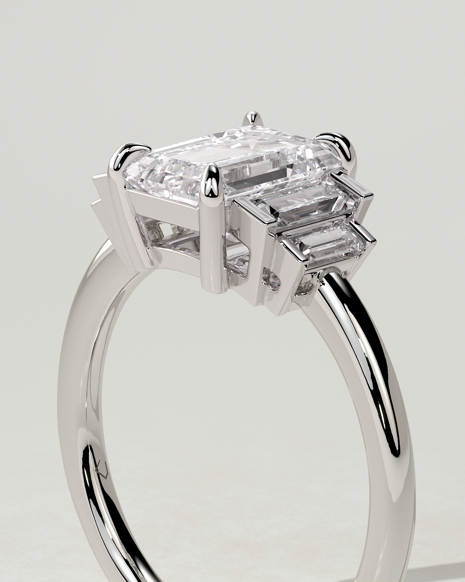 Nina Trilogy Emerald Ring