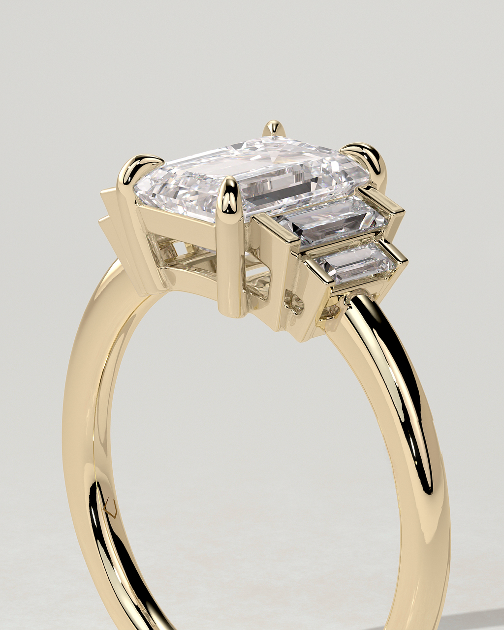 Nina Trilogy Emerald Ring