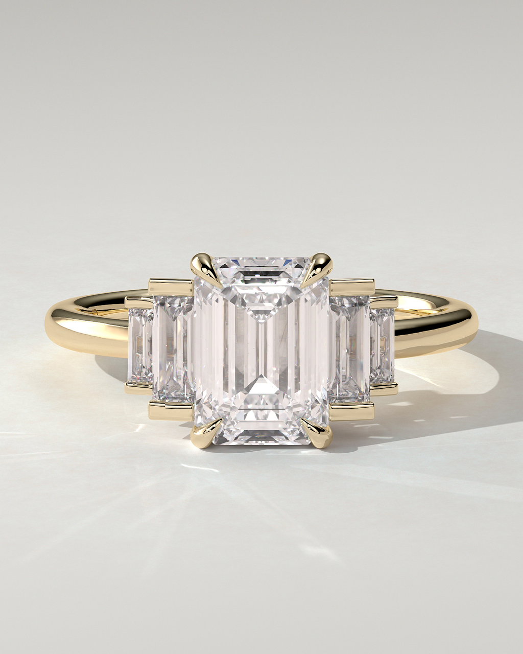 Nina Trilogy Emerald Ring