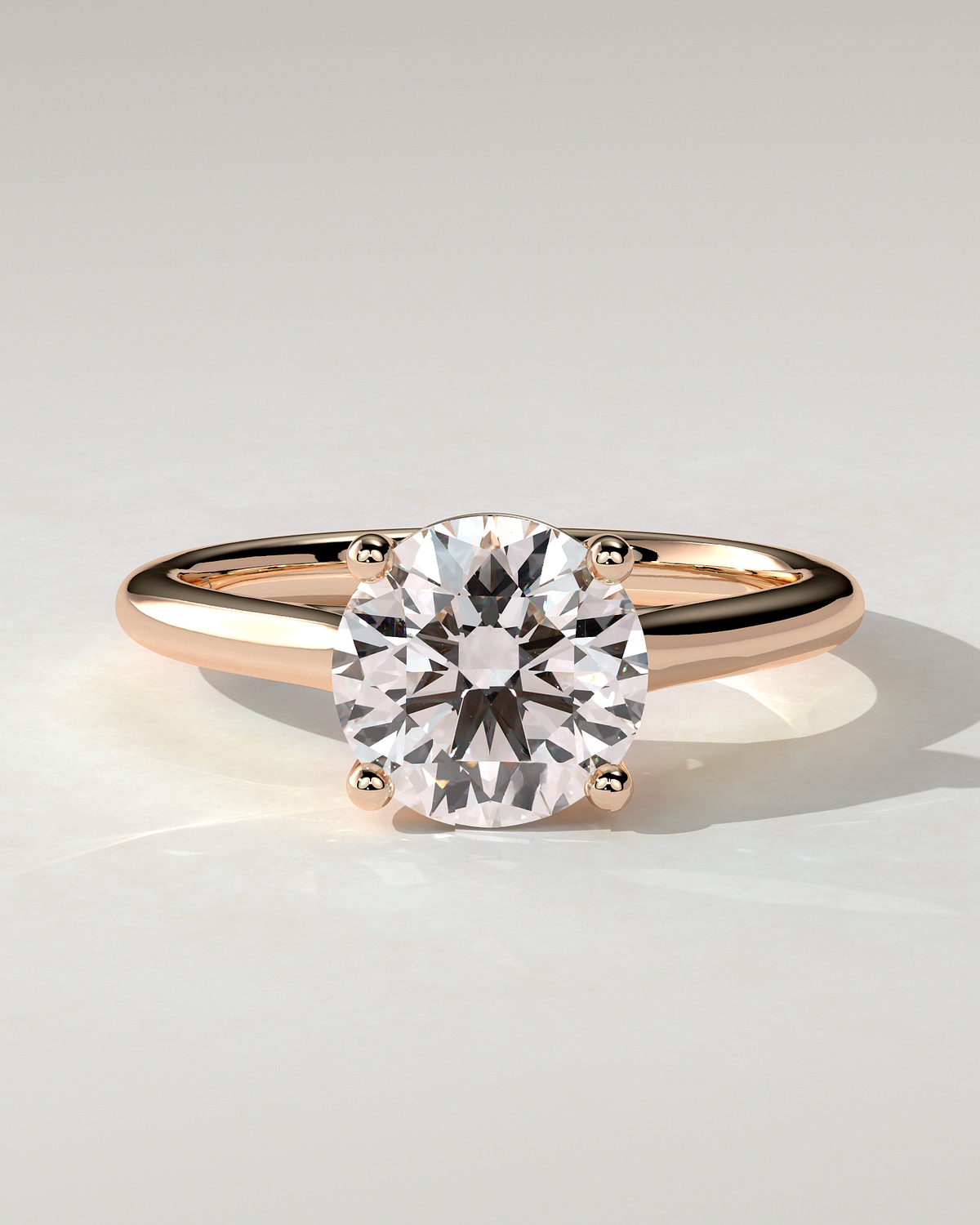 Noelle Solitaire Round Ring