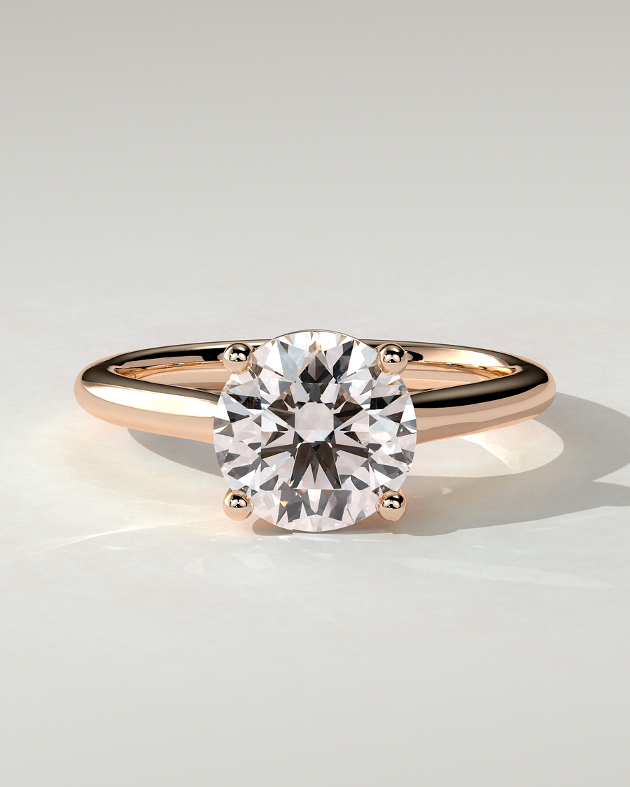 Noelle Solitaire Round Ring