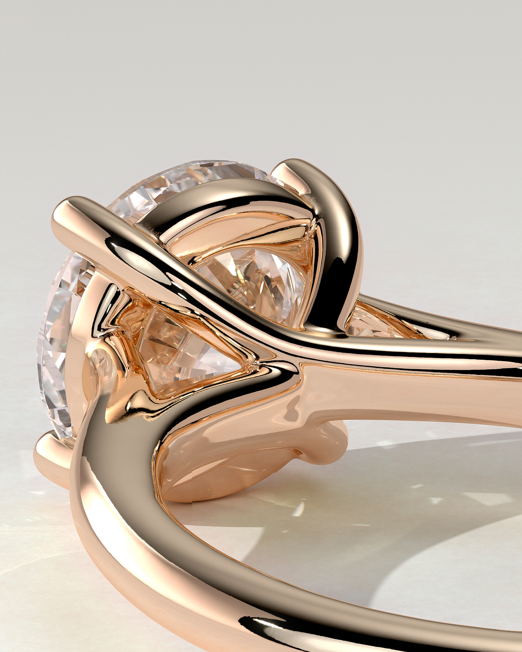 Noelle Solitaire Round Ring