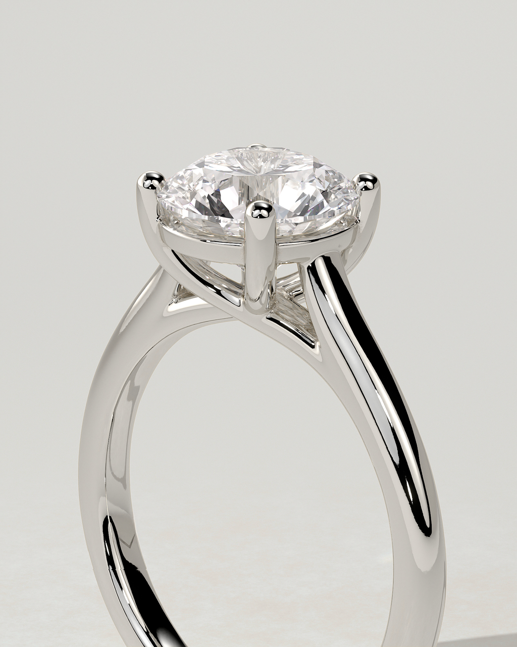 Noelle Solitaire Round Ring