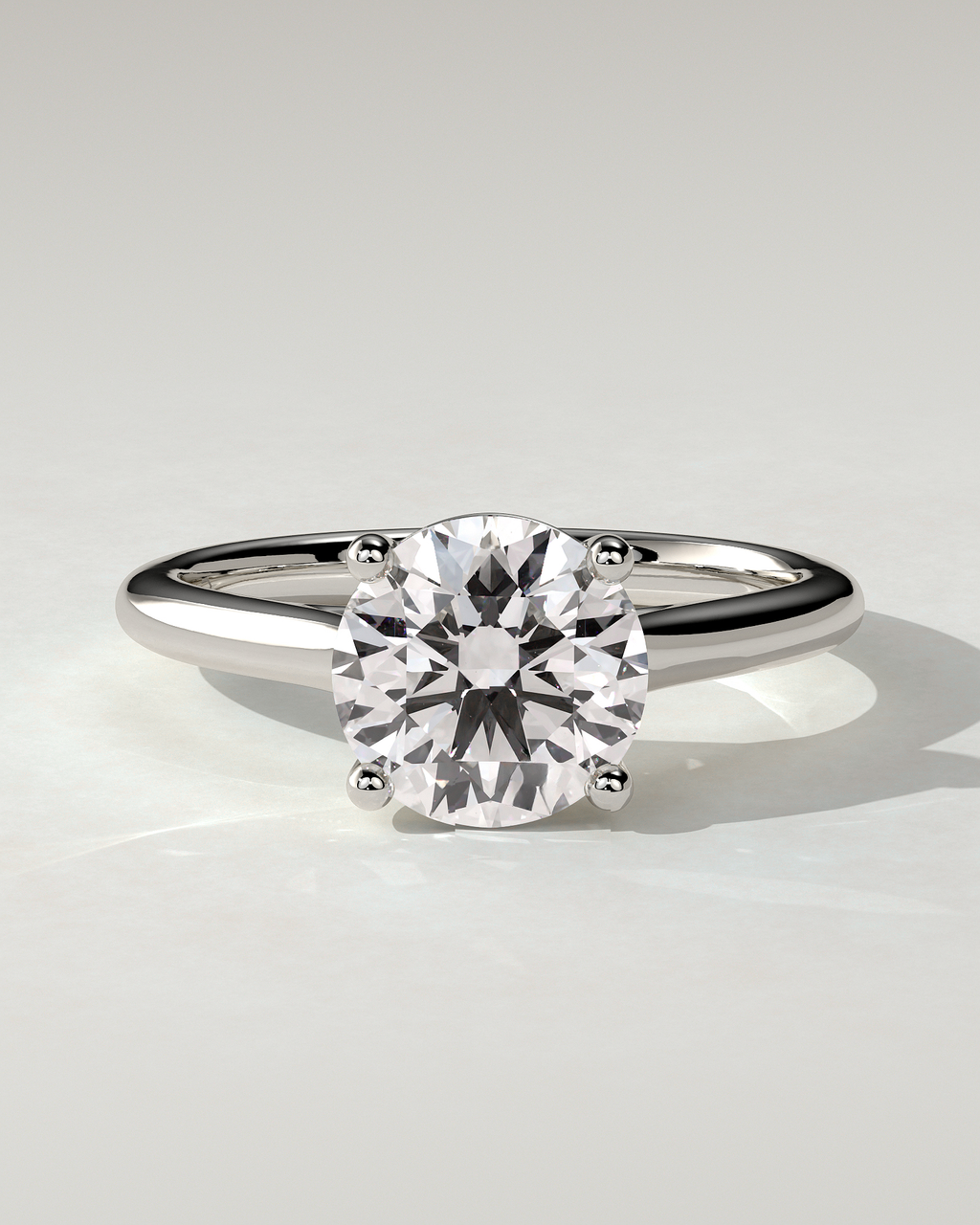 Noelle Solitaire Round Ring