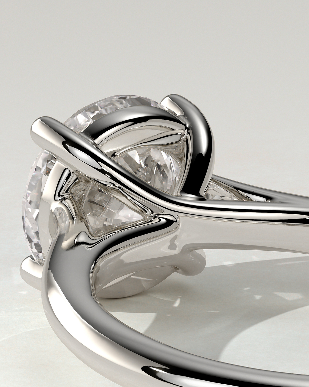 Noelle Solitaire Round Ring