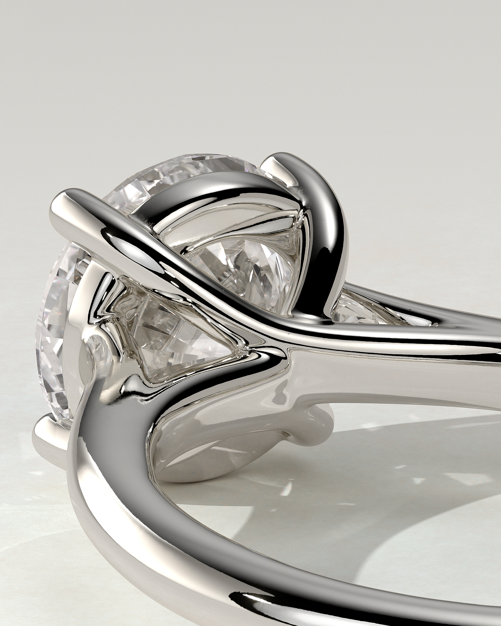 Noelle Solitaire Round Ring
