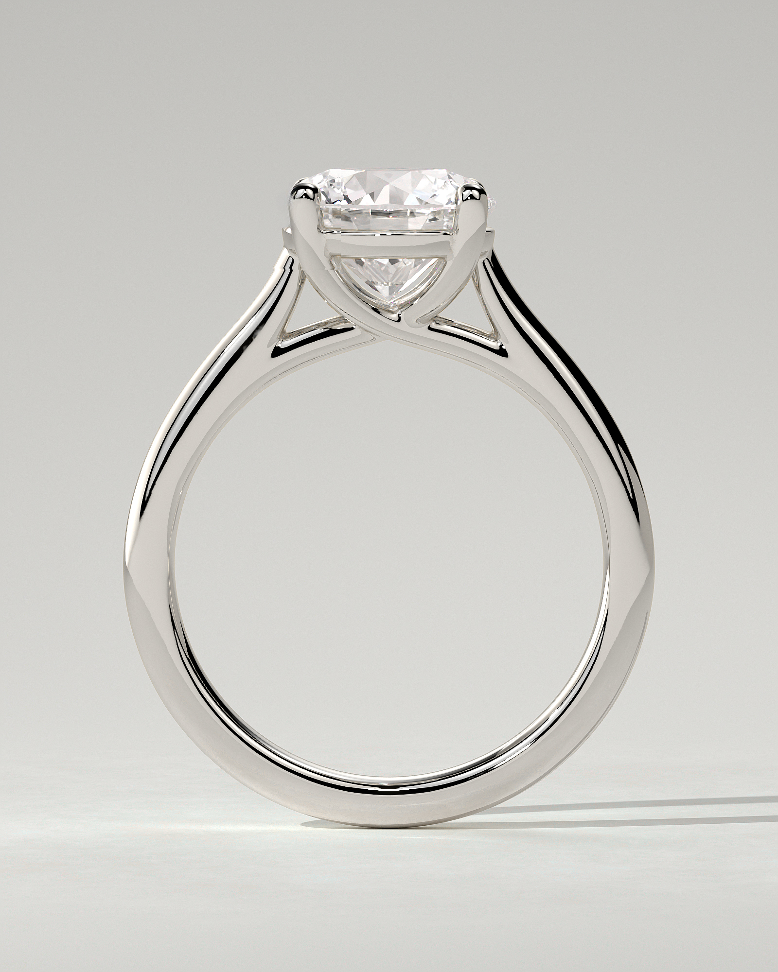 Noelle Solitaire Round Ring