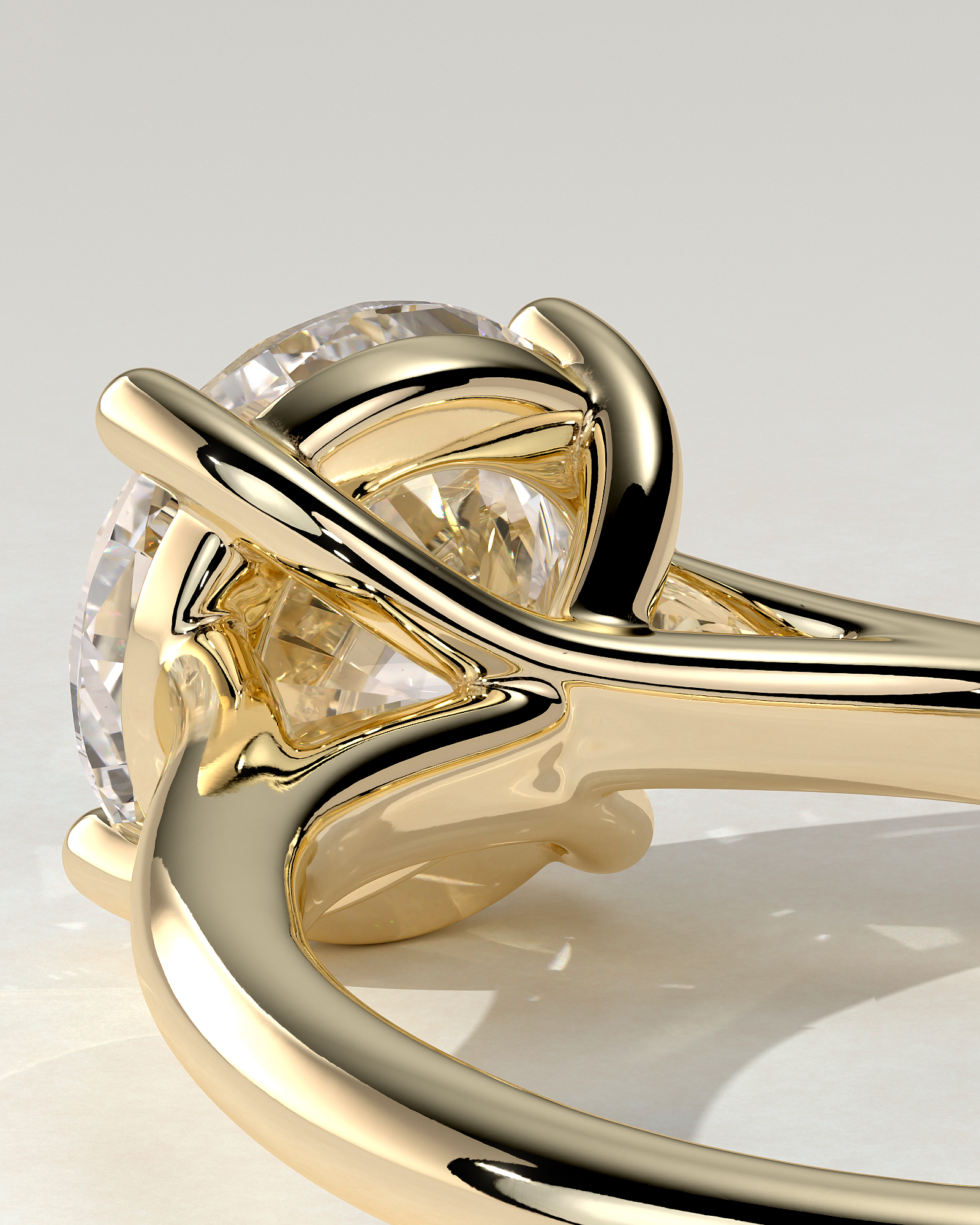 Noelle Solitaire Round Ring