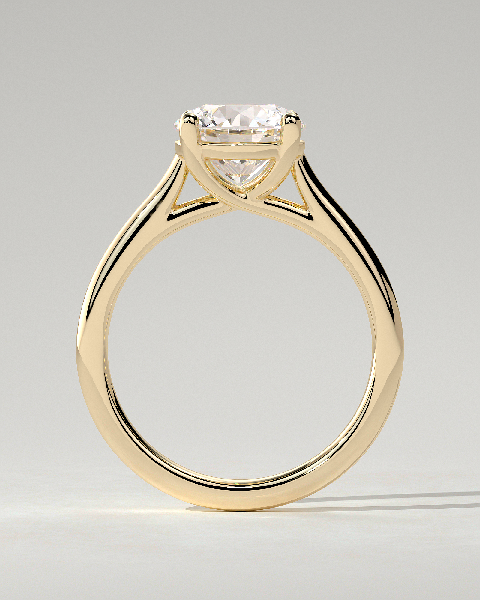 Noelle Solitaire Round Ring