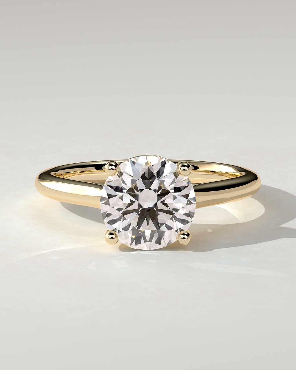 Noelle Solitaire Round Ring