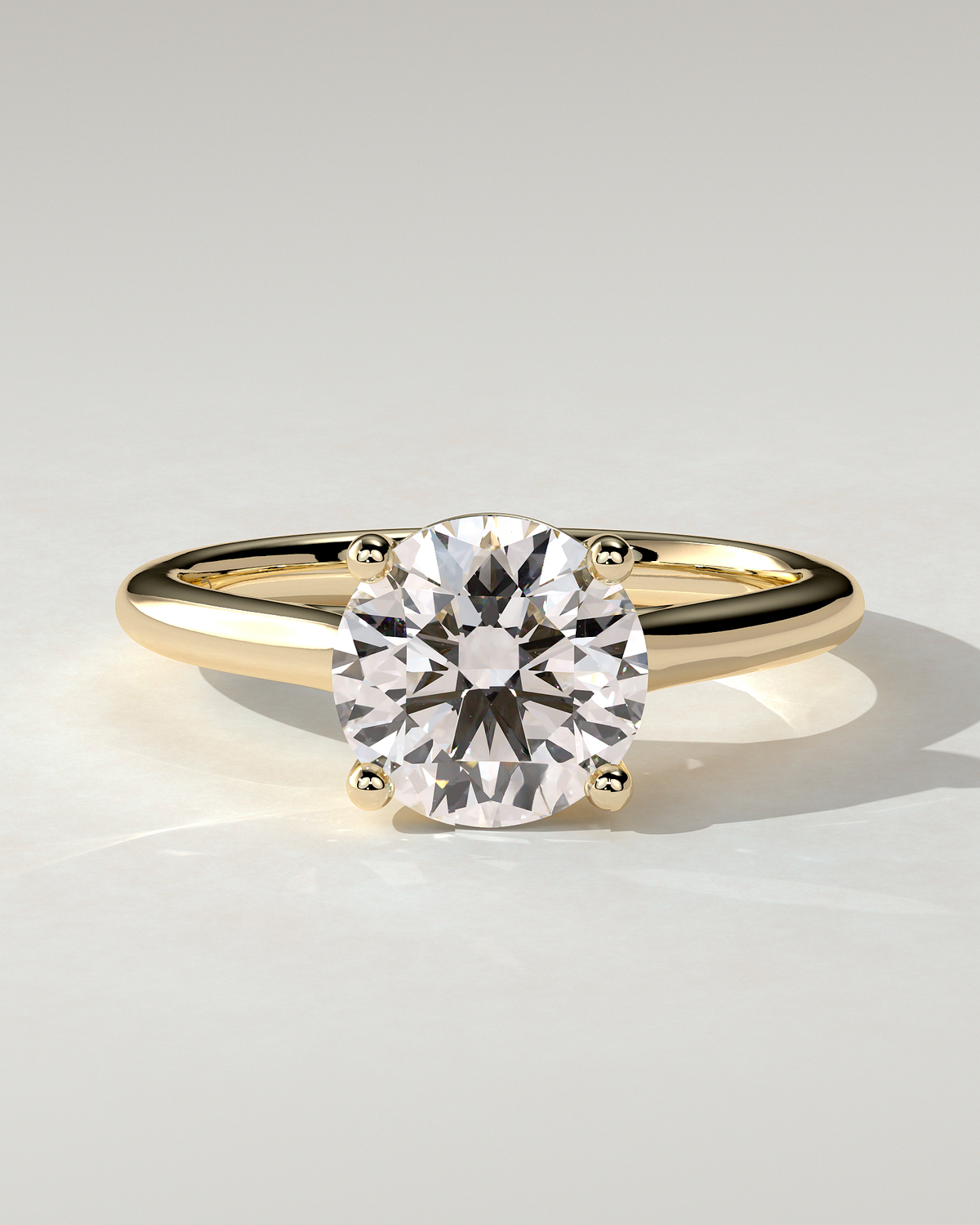 Noelle Solitaire Round Ring
