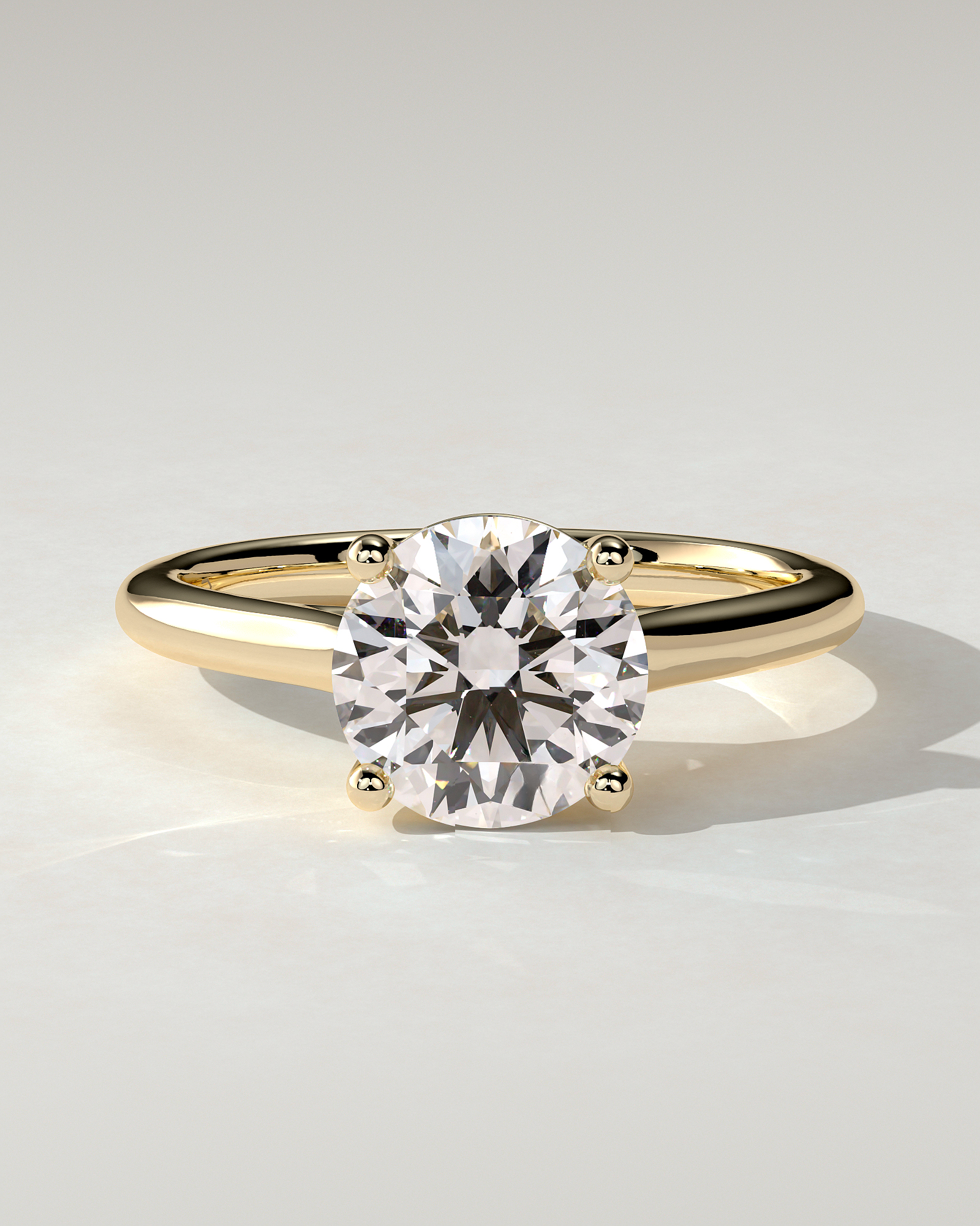 Noelle Solitaire Round Ring