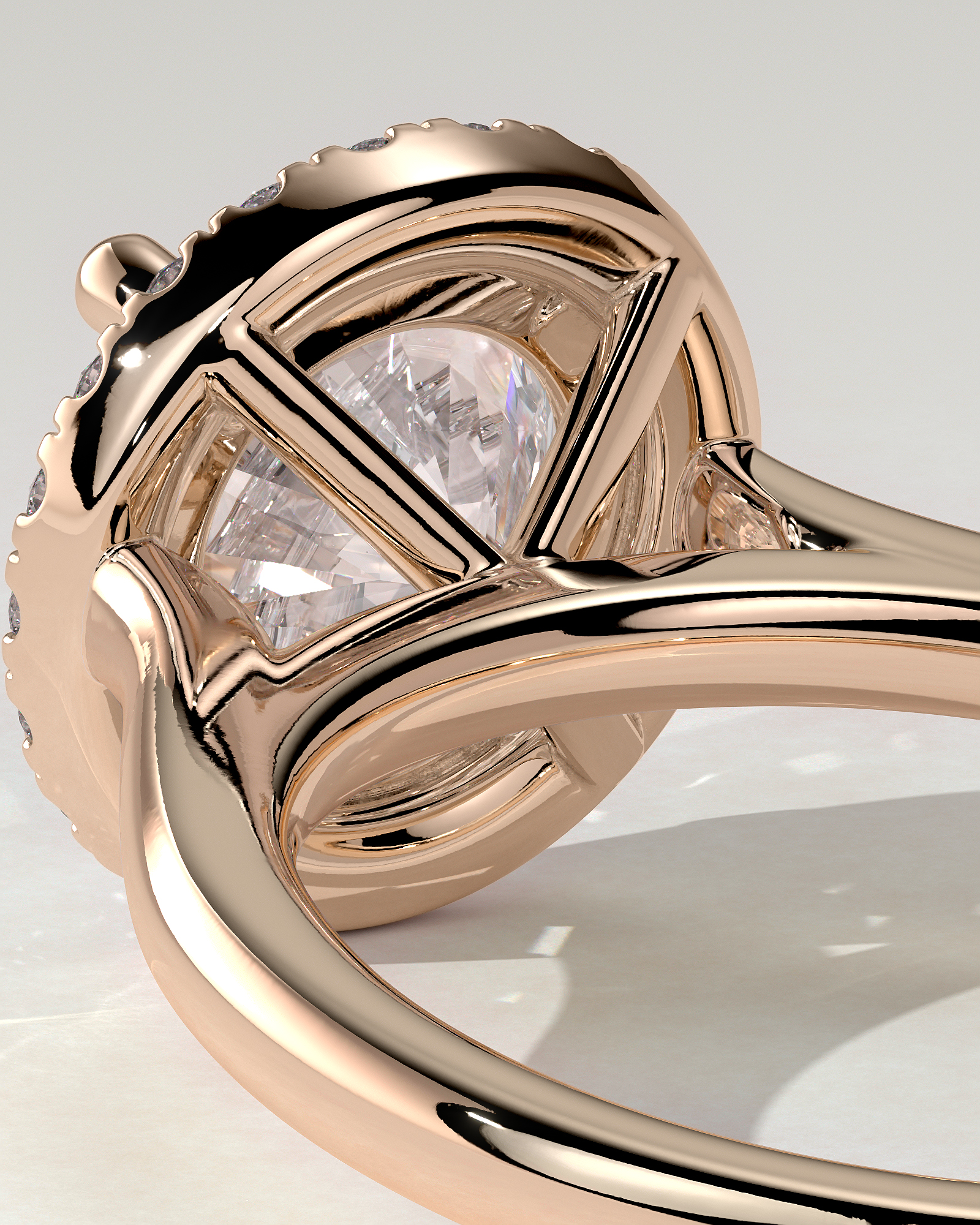 Nola Halo Round Ring