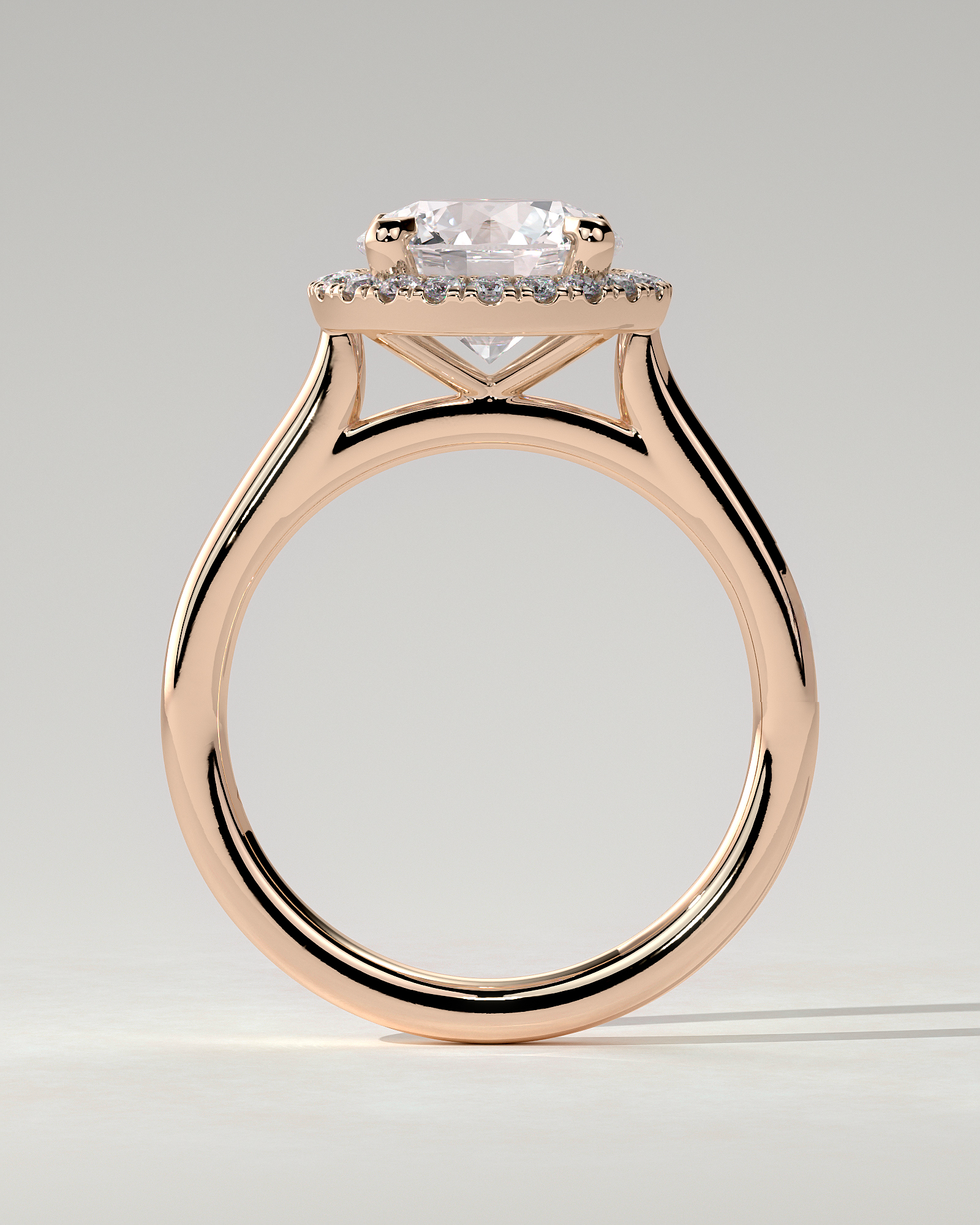 Nola Halo Round Ring