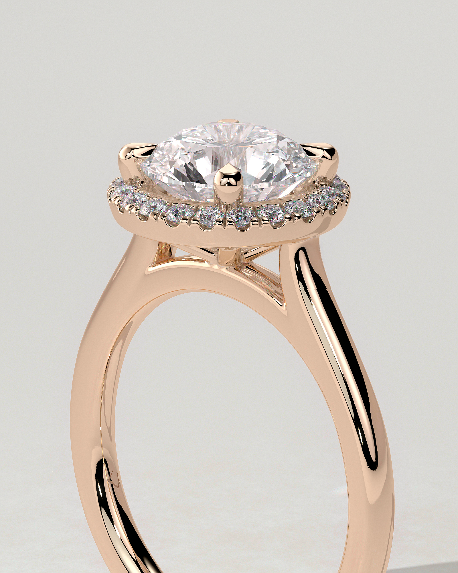 Nola Halo Round Ring