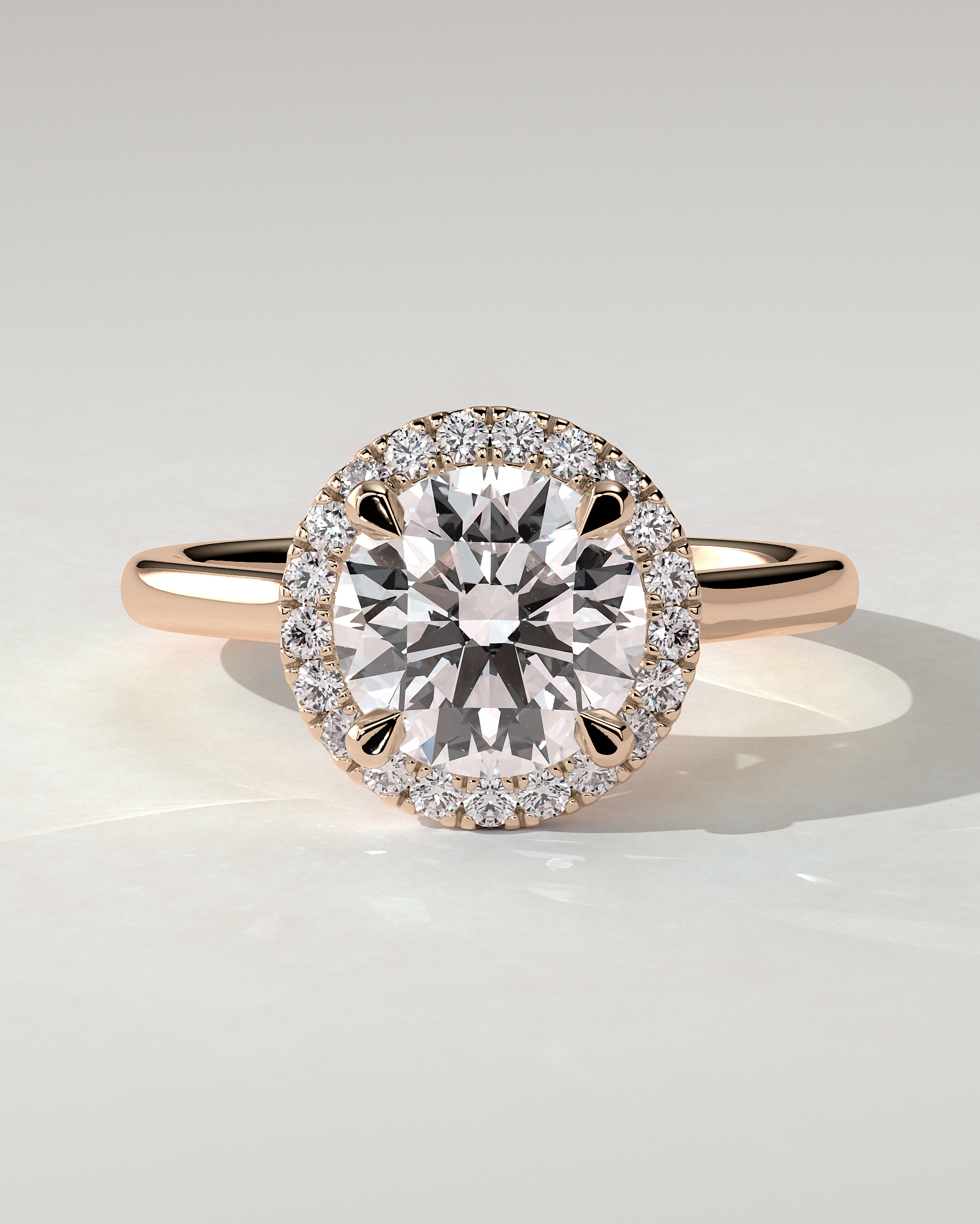 Nola Halo Round Ring