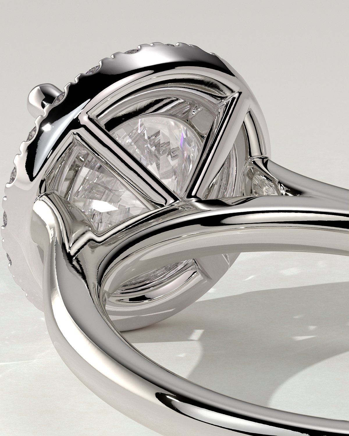 Nola Halo Round Ring