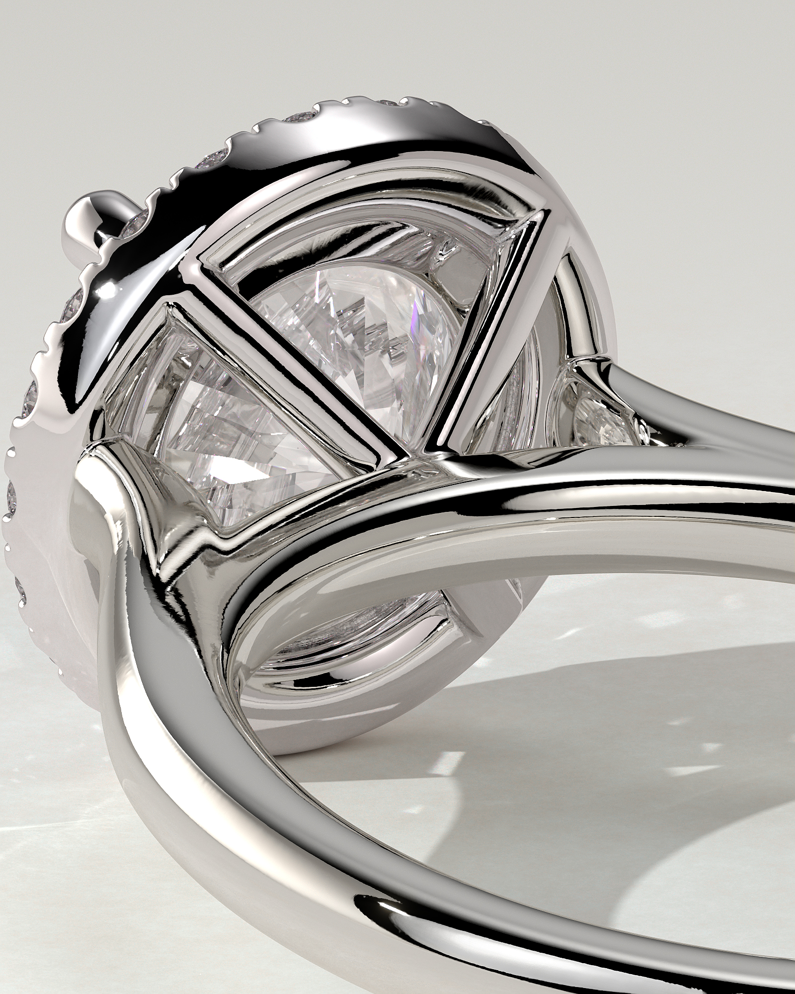 Nola Halo Round Ring