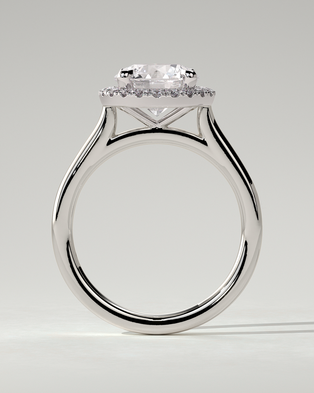 Nola Halo Round Ring
