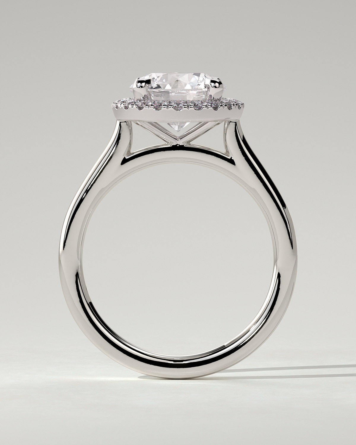 Nola Halo Round Ring