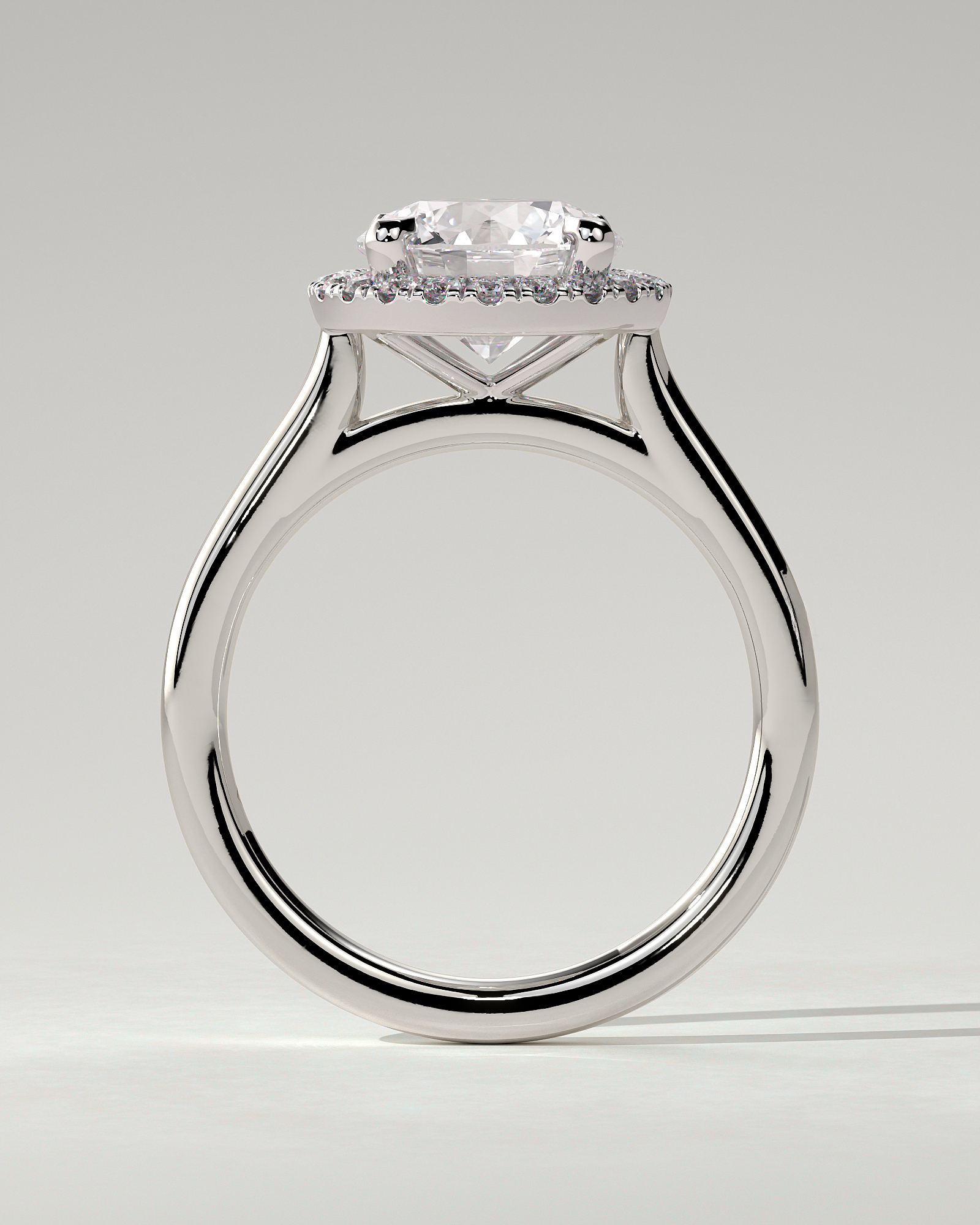 Nola Halo Round Ring