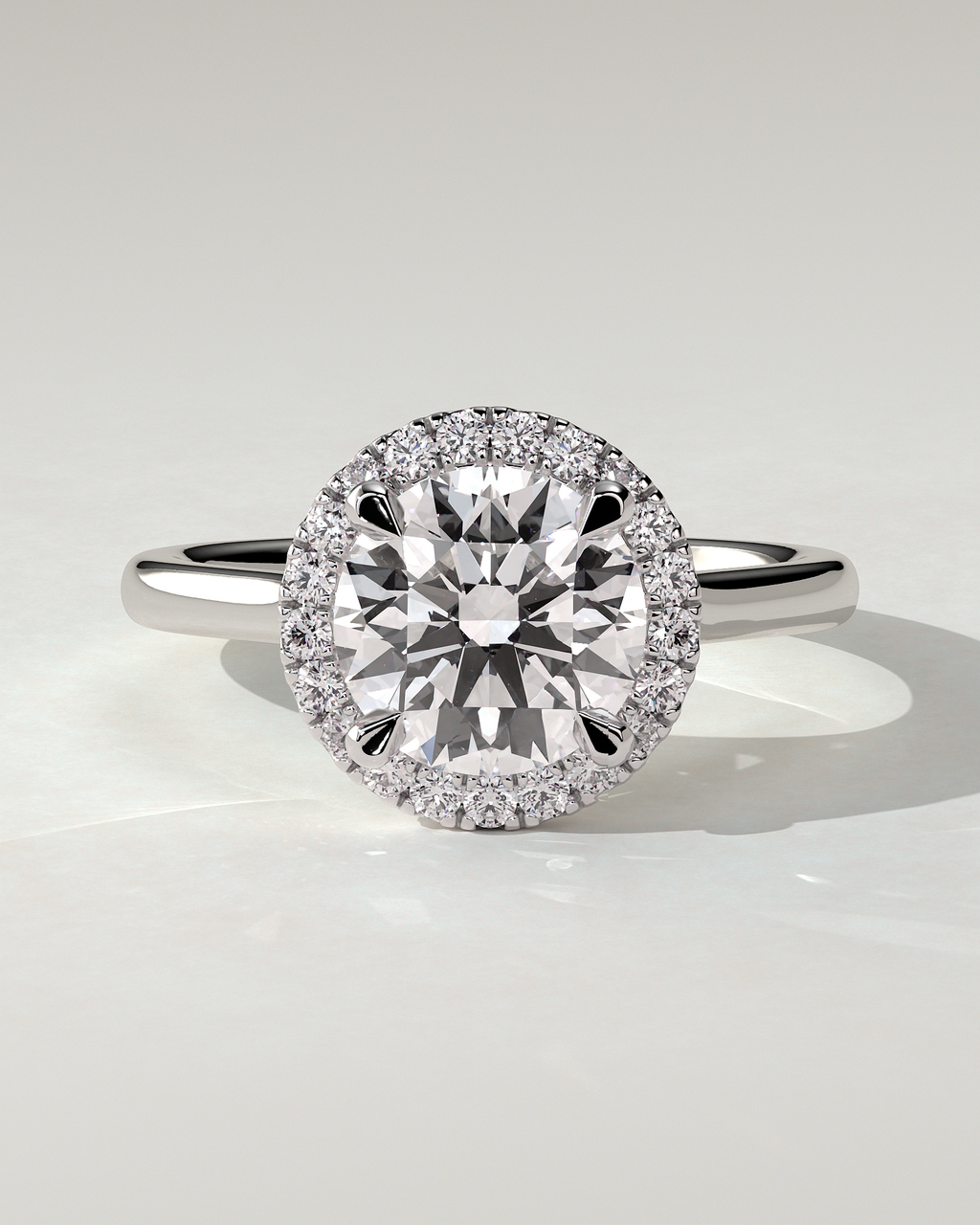 Nola Halo Round Ring