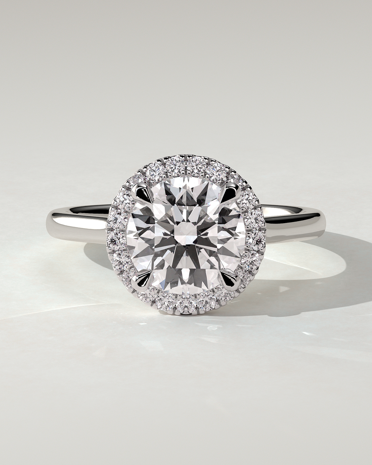 Nola Halo Round Ring