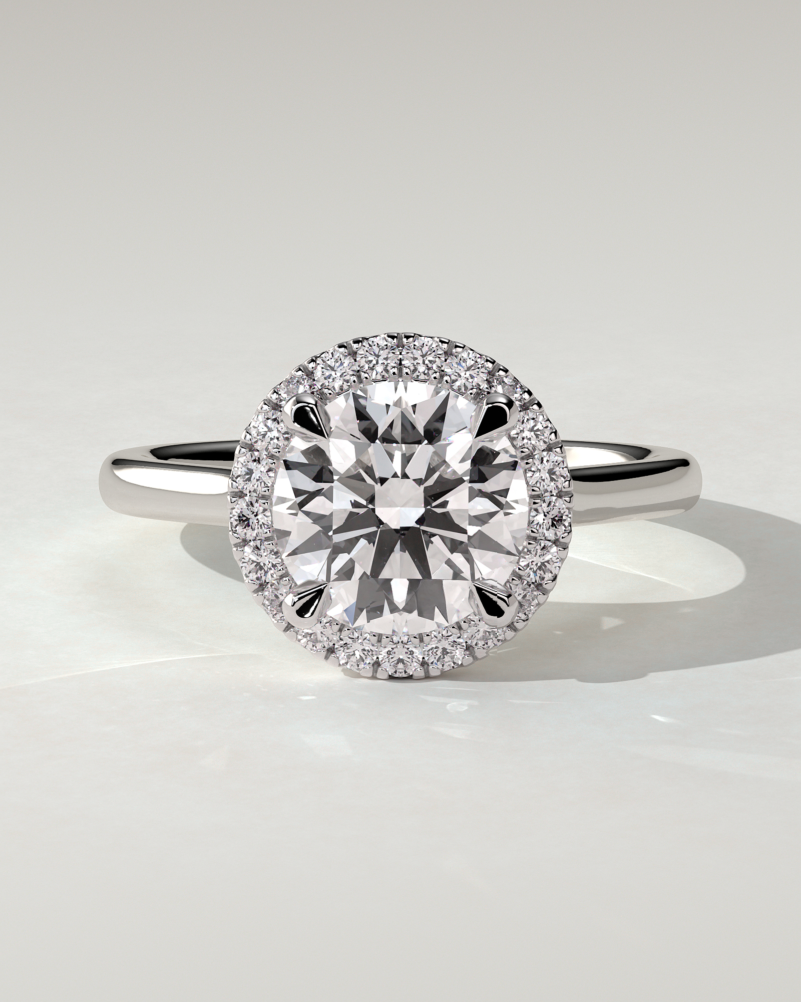 Nola Halo Round Ring
