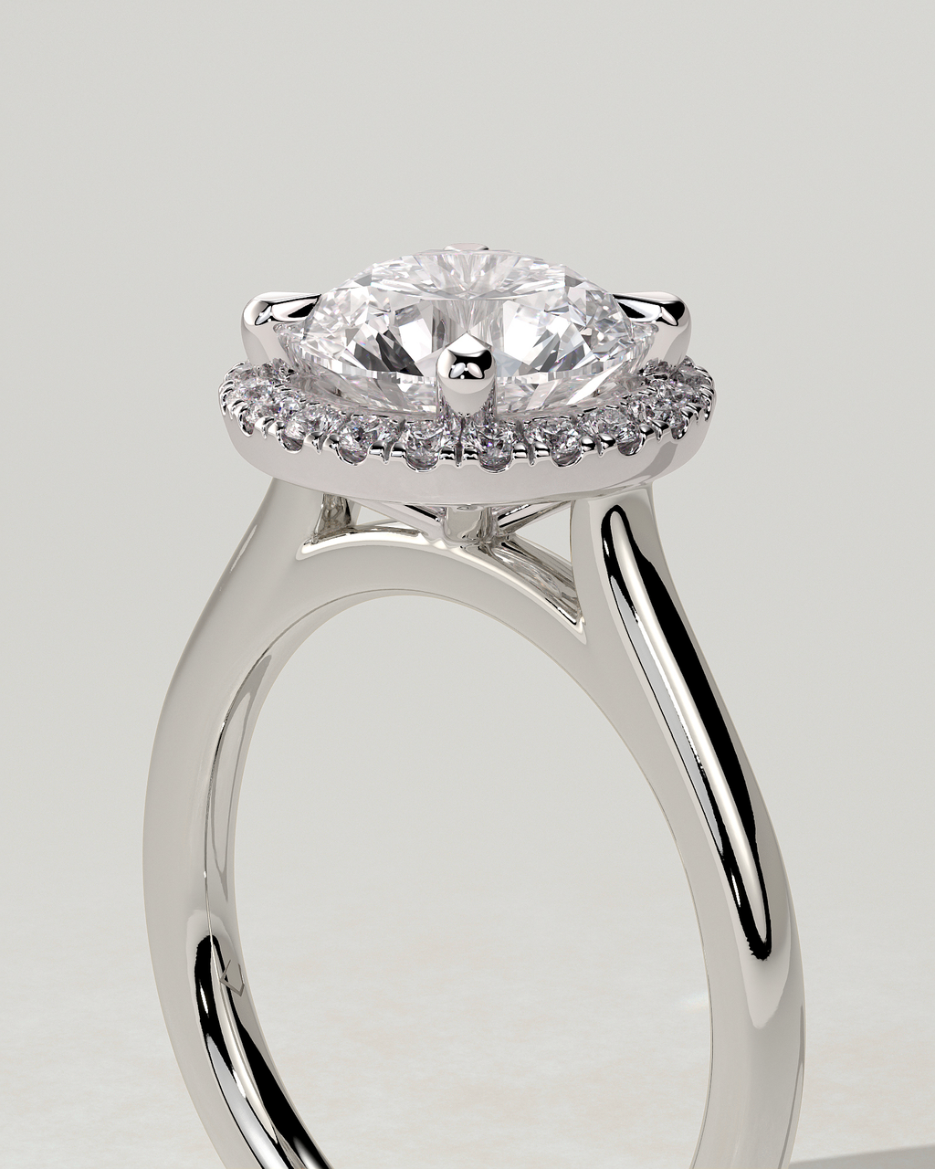 Nola Halo Round Ring