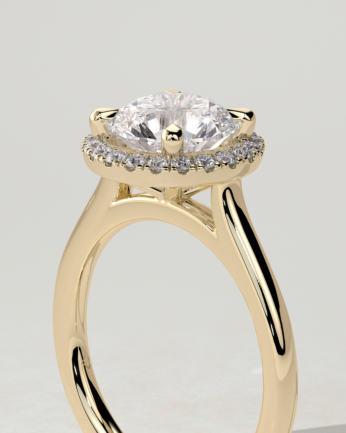 Nola Halo Round Ring