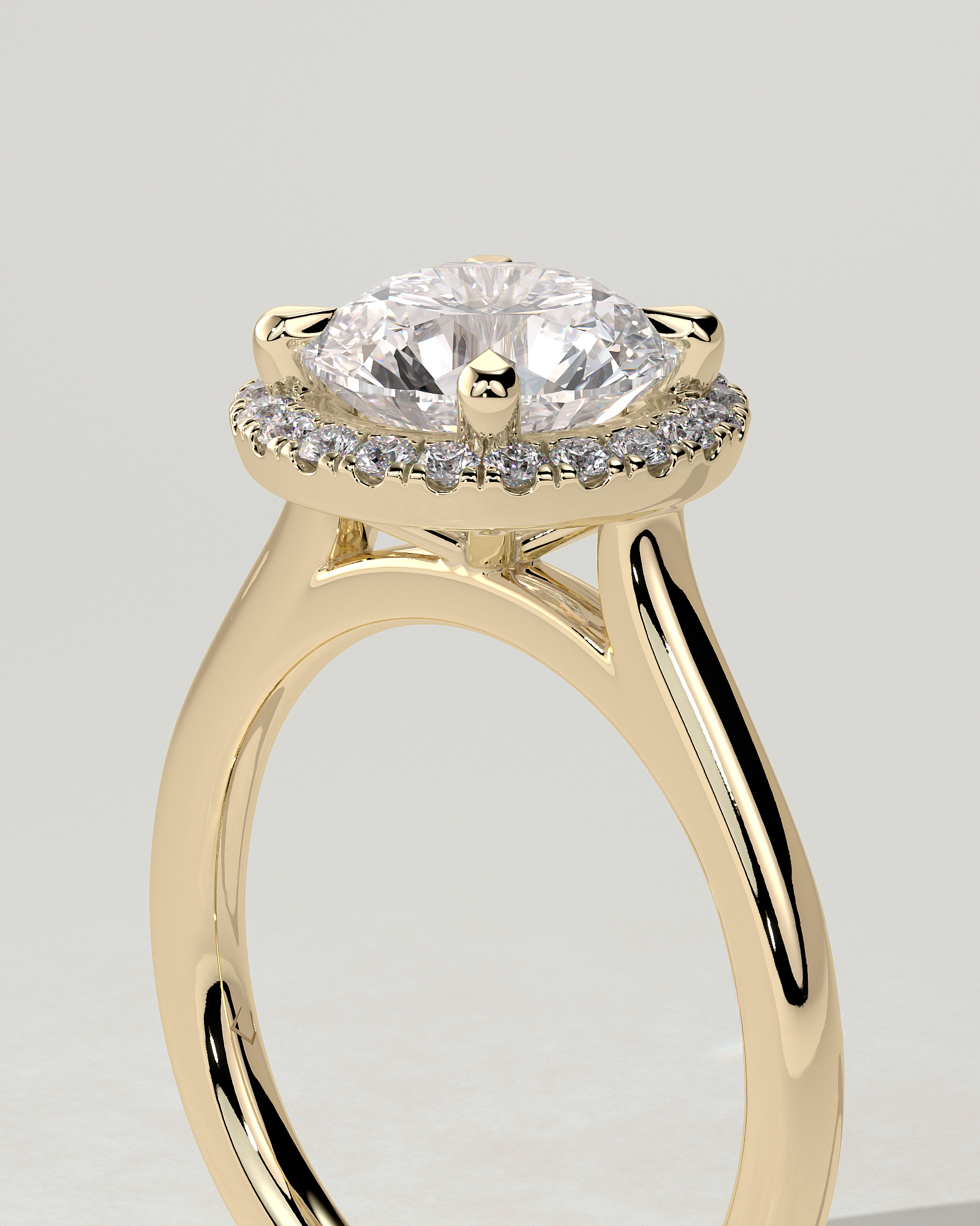 Nola Halo Round Ring