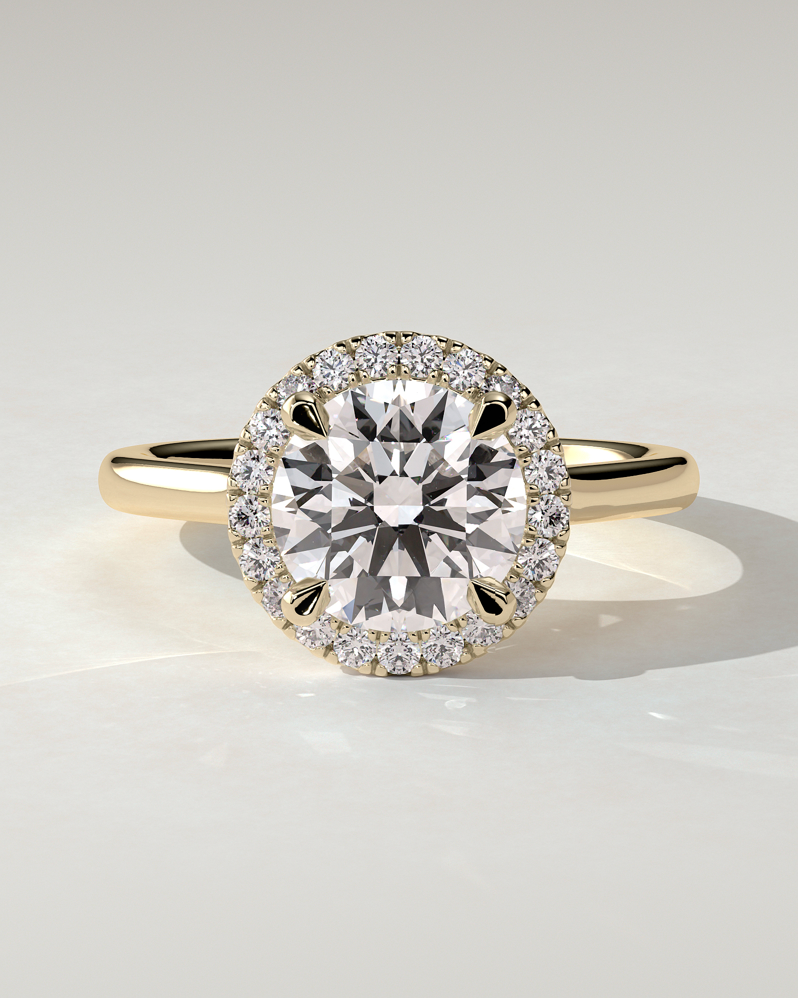 Nola Halo Round Ring