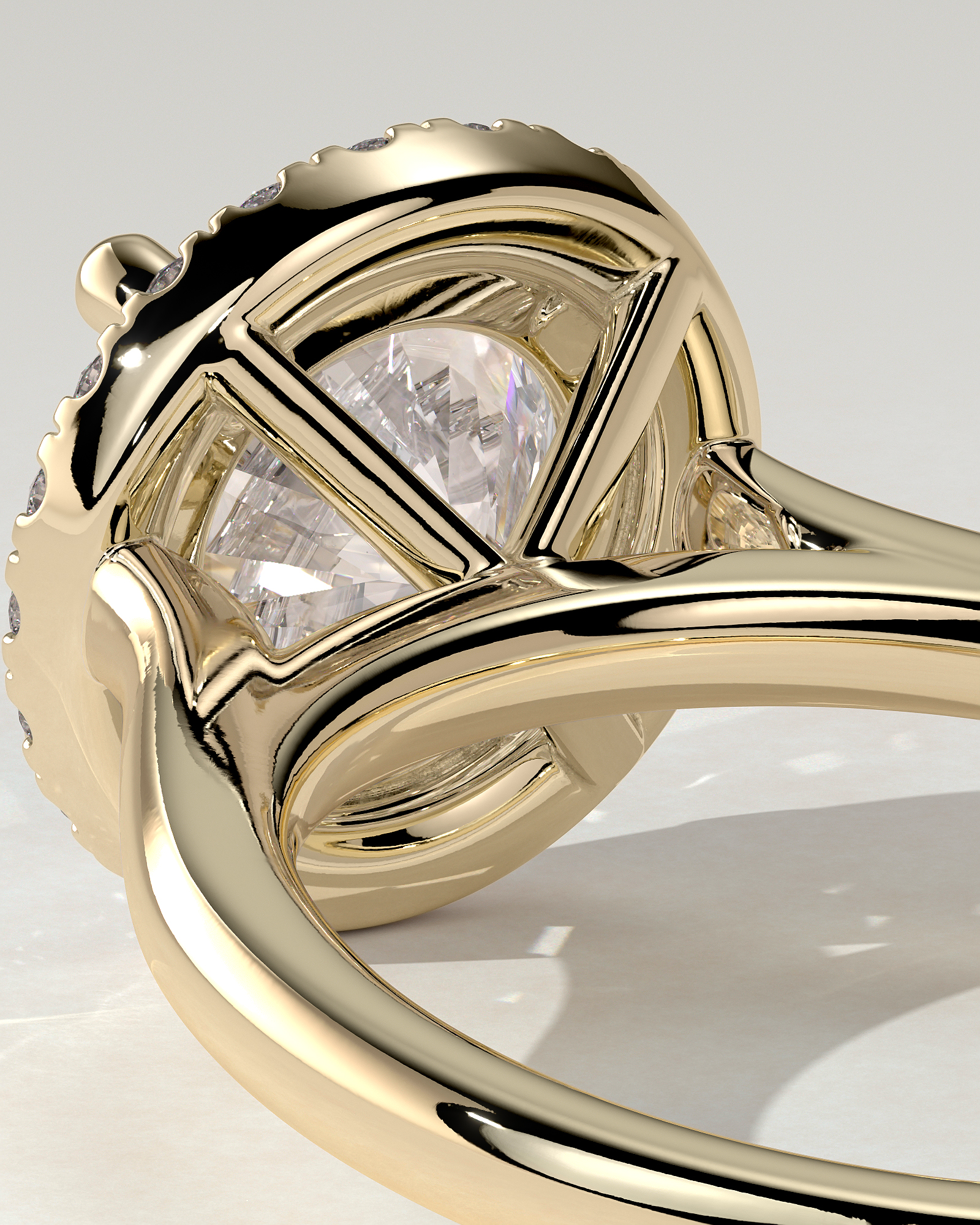 Nola Halo Round Ring
