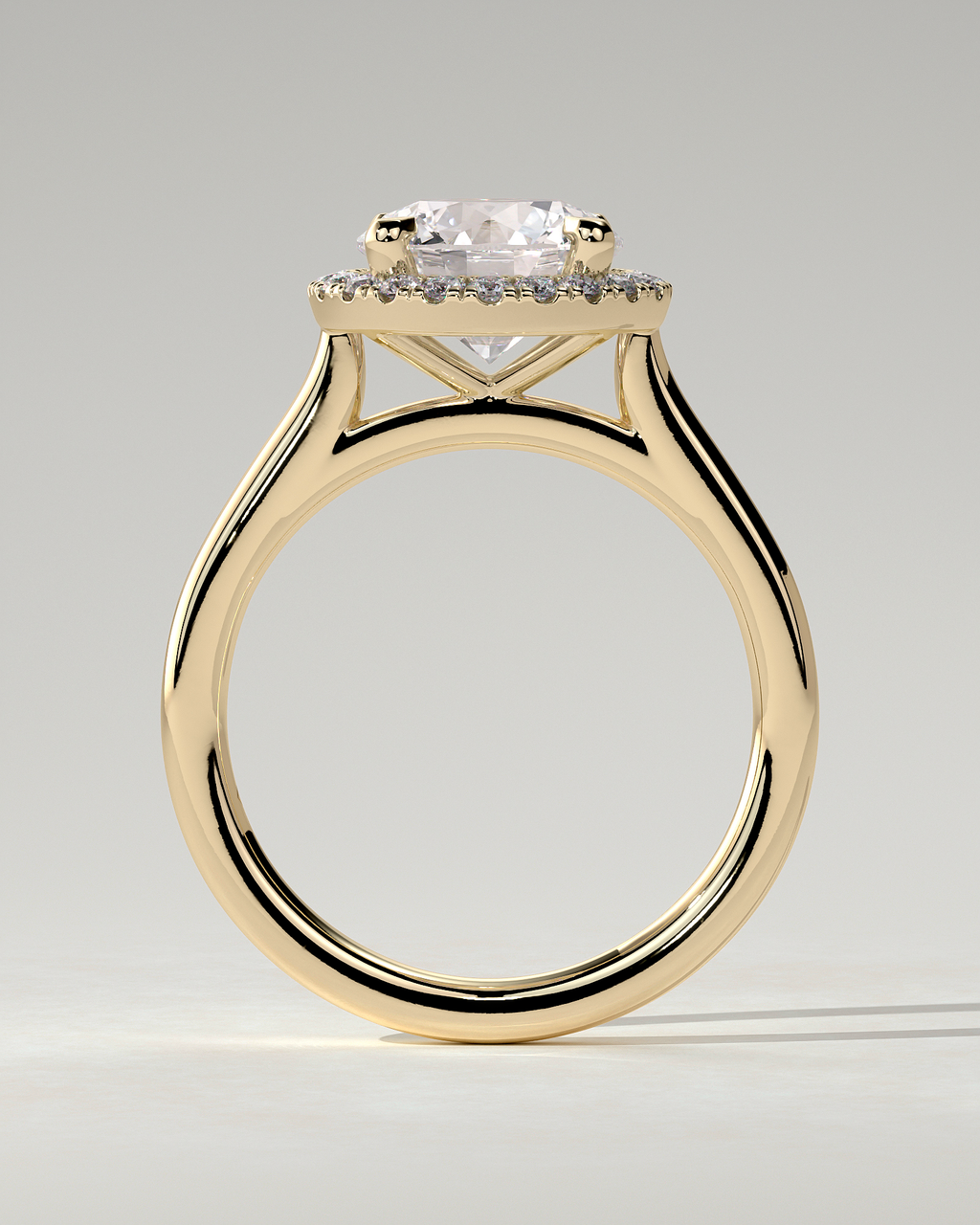 Nola Halo Round Ring
