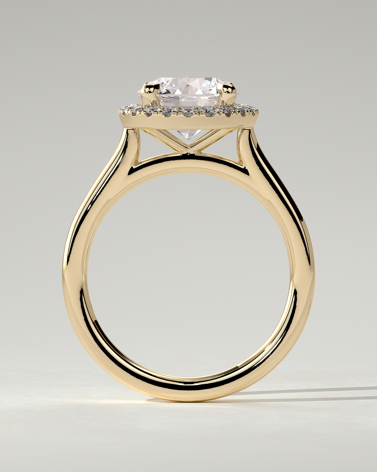 Nola Halo Round Ring