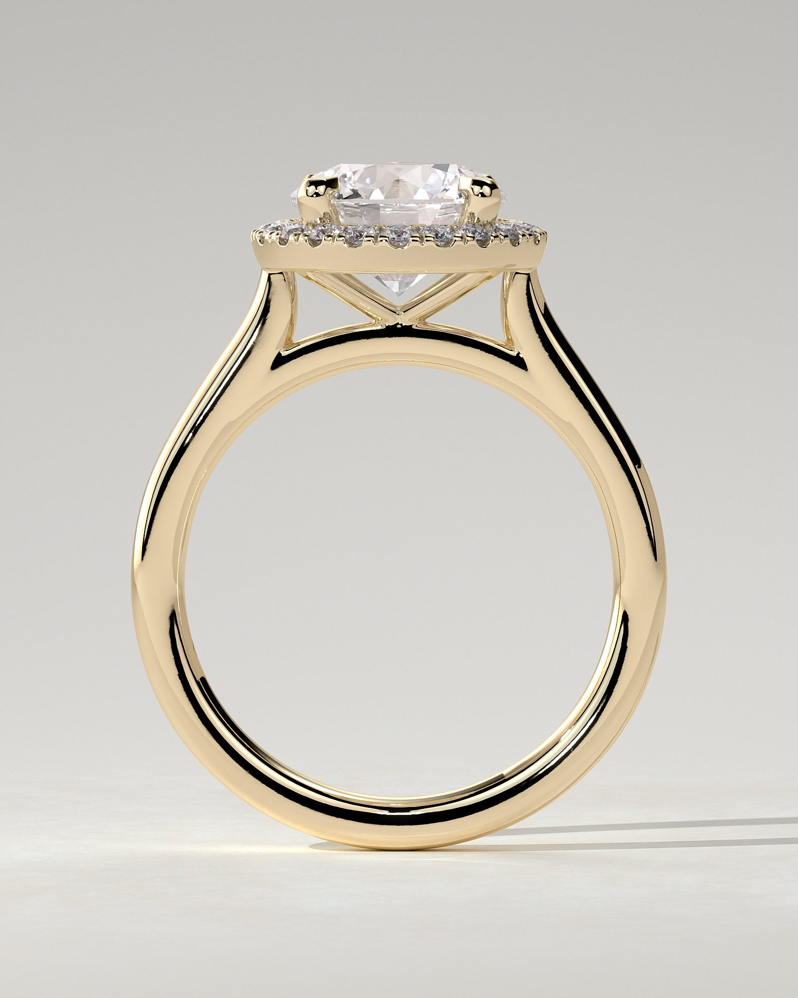 Nola Halo Round Ring