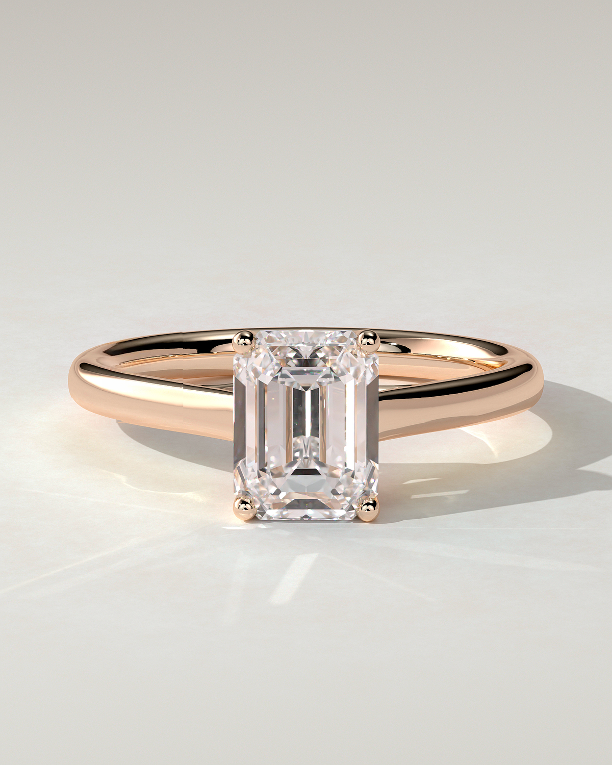 Nora Solitaire Emerald Ring