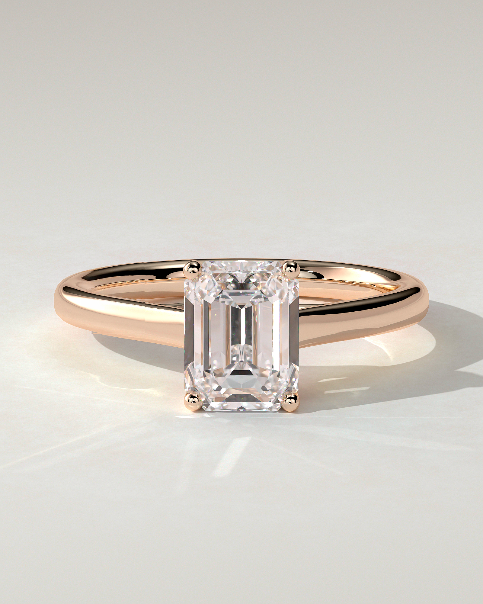 Nora Solitaire Emerald Ring