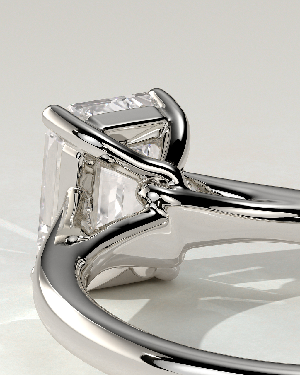 Nora Solitaire Emerald Ring